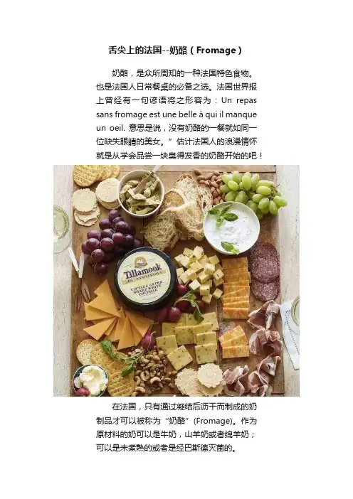 舌尖上的法国--奶酪（Fromage）