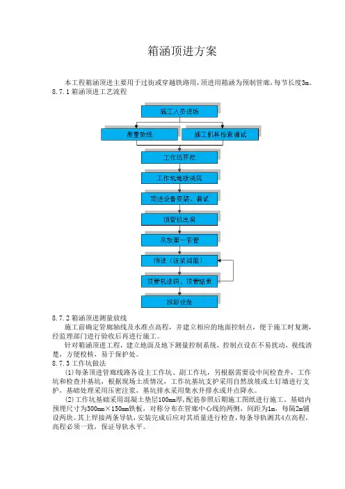 箱涵顶进方案
