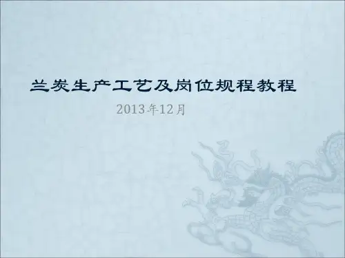 60万吨兰炭生产工艺培训课件