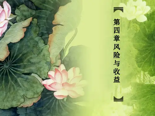 第五章金融资产风险与收益.