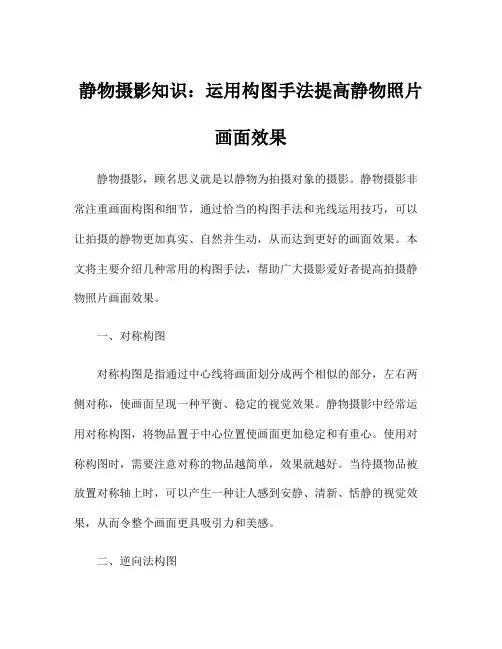 静物摄影知识：运用构图手法提高静物照片画面效果