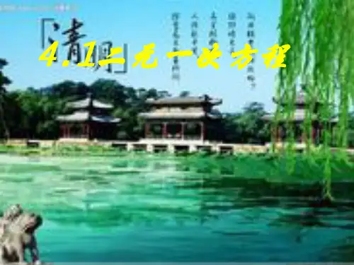 二元一次方程(共23张PPT)