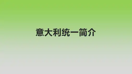 意大利统一简介
