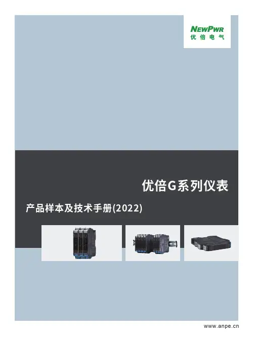 优倍G系列仪表 - 产品样本及技术手册(2022)说明书