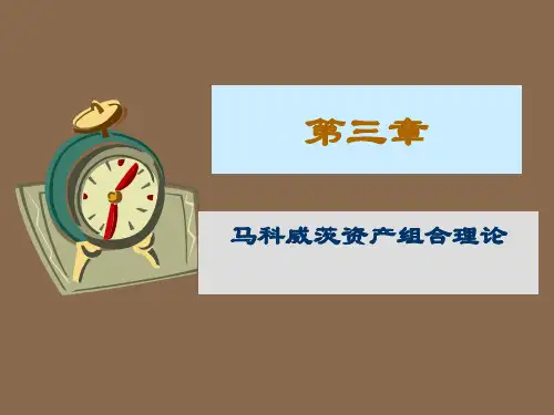 第3章资产组合理论2 PPT资料共56页