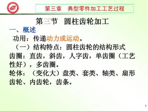 圆柱齿轮加工