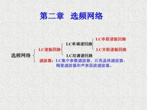 第2章 选频网络