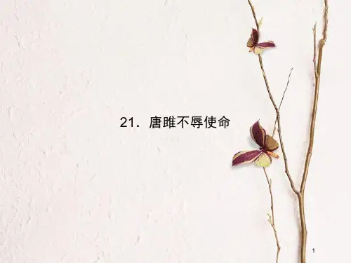 九年级语文上册 第六单元 22 唐雎不辱使命课件 (新版)新人教版.pptx