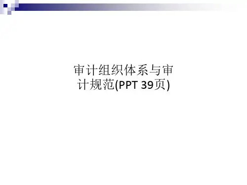 审计组织体系与审计规范(00001)