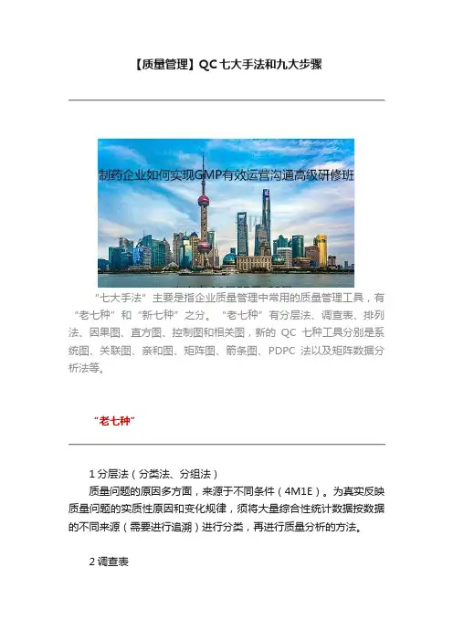 【质量管理】QC七大手法和九大步骤