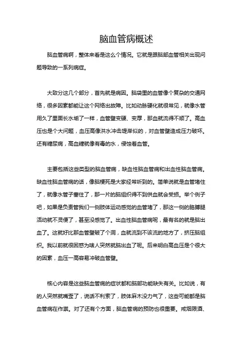 脑血管病概述