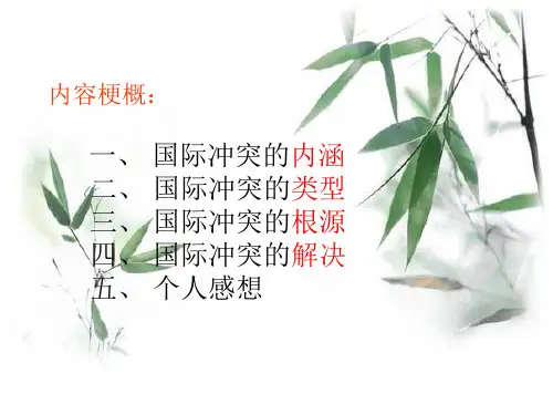 国际冲突课件