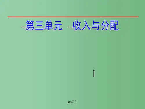 高中政治 第七课 个人收入的分配课件 新人教版必修1