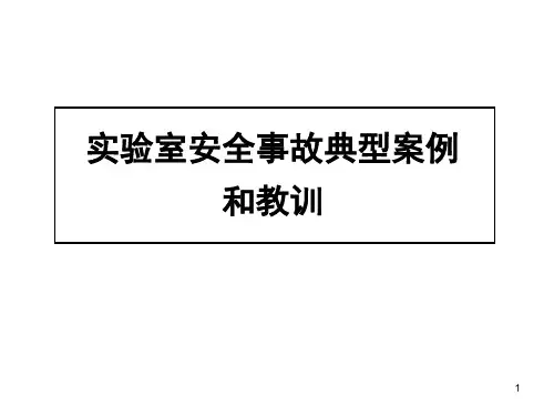 实验室安全事故ppt课件