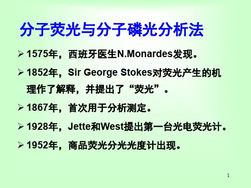 分子荧光和分子磷光分析法