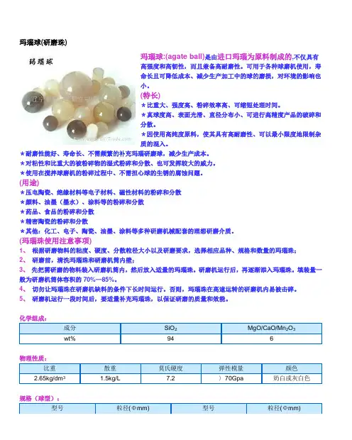 玛瑙球(研磨珠)