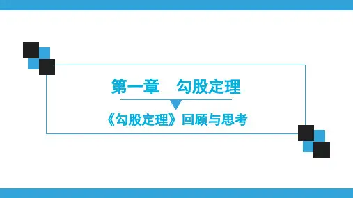 第1章  《勾股定理》回顾与思考
