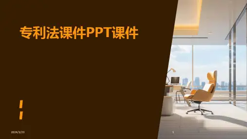 2024年度专利法课件PPT课件