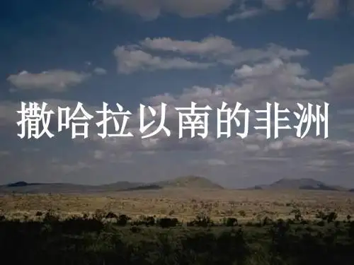 撒哈拉以南非洲