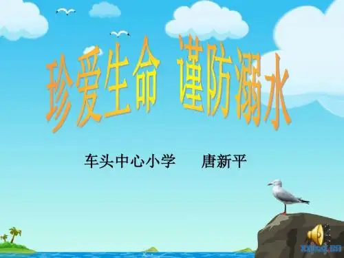 珍爱生命 谨防溺水--我的安全我知道说课稿课件