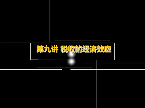 财政学第十一章 税收的经济效应