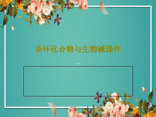 杂环化合物与生物碱课件共35页文档