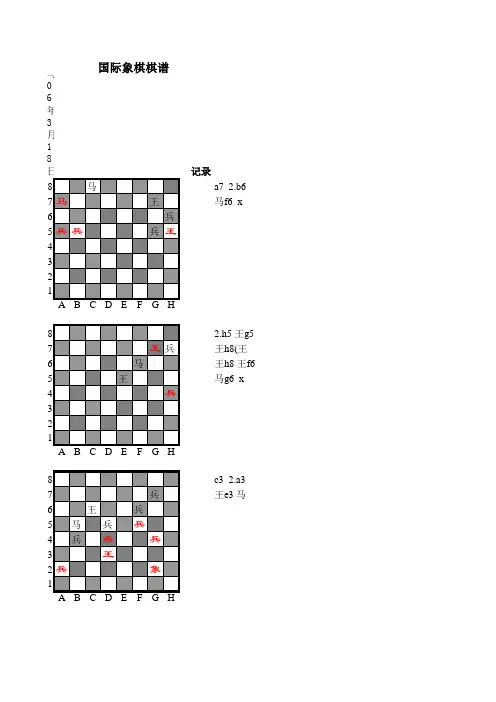 国际象棋棋谱7