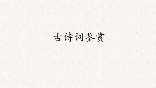 中考语文古诗鉴赏技巧课件