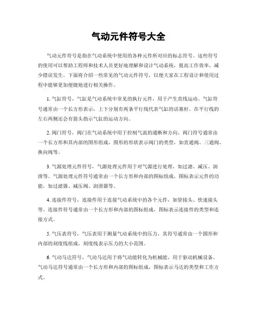 气动元件符号大全