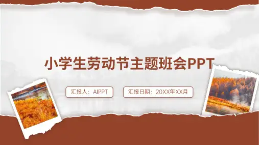 小学生劳动节主题班会PPT3