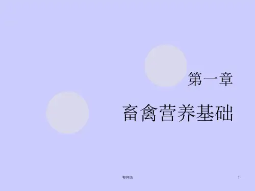 畜禽营养与饲料-经典ppt课件
