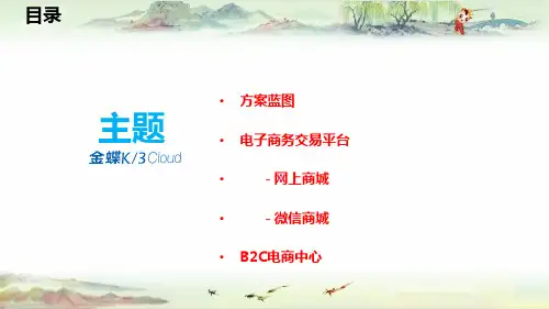 K3Cloud+B2C电商管理产品解决方案