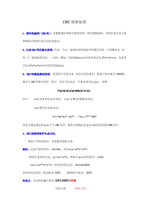 CRC_计算方法