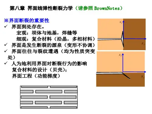 清华大学断裂力学讲义ch8-界面断裂力学