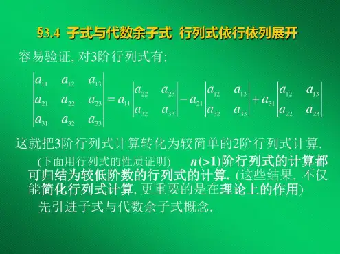 子式与代数余子式_2022年学习资料