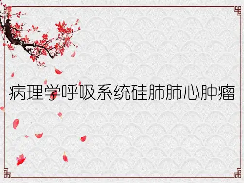 病理学呼吸系统硅肺肺心肿瘤