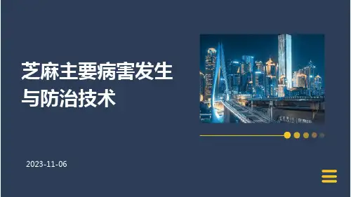 芝麻主要病害发生与防治技术