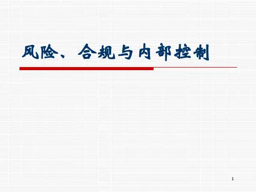 风险、合规与内部控制ppt课件