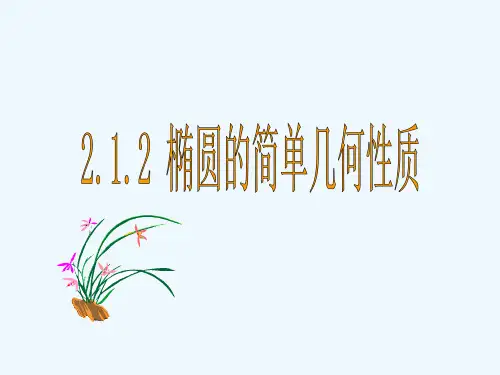椭圆的简单几何性质公开课获奖课件百校联赛一等奖课件