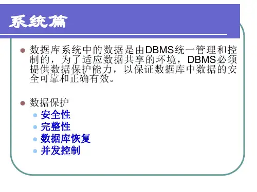 数据库安全性讲义PPT63页课件