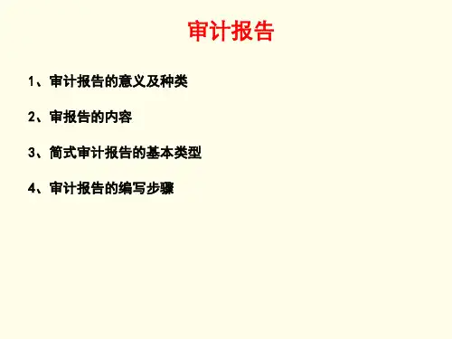 审计 报告