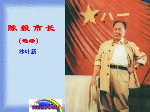 《陈毅市长(节选)》优质课件.