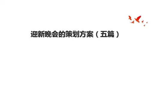 迎新晚会的策划方案(五篇)