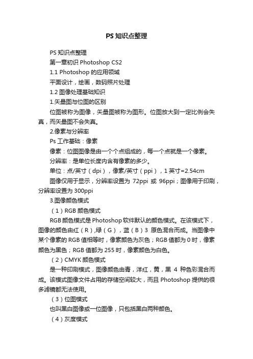 PS知识点整理