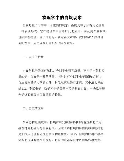 物理学中的自旋现象