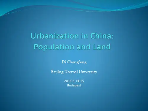 中国的城市化【英文】