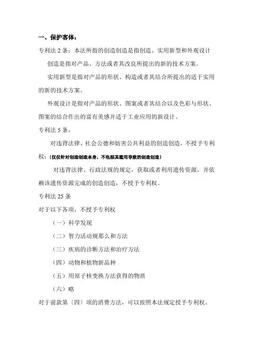 专利代理实务(基础知识篇)..