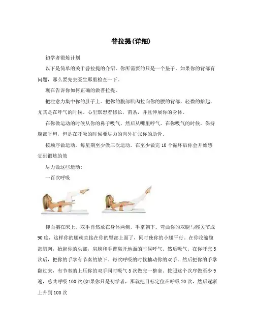 普拉提(详细)
