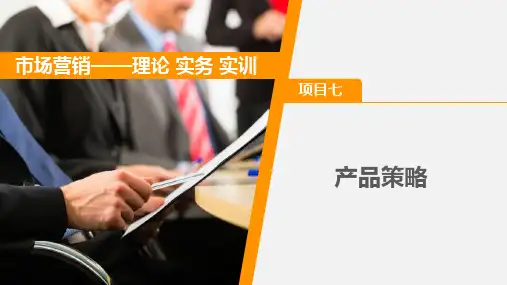 《市场营销——理论 实务 实训》项目七