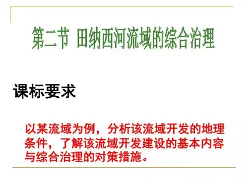 2-2美国田纳西河流域的治理 课件